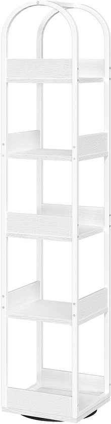 Unyqoos® Draaibaar boekenkast met vijf niveaus voor optimaal ruimtegebruik