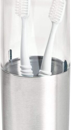 Ibenzoa® Ruimtebesparende tandenborstelhouder met deksel voor hygiënische opslag