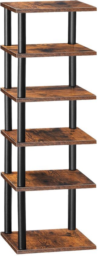 Unyqoos® Ruimtebesparend 6-laags hoekig schoenenrek voor hal en slaapkamer