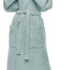 Ibenzoa® Comfortabele katoenen badjas met capuchon voor dames in twee lengtes