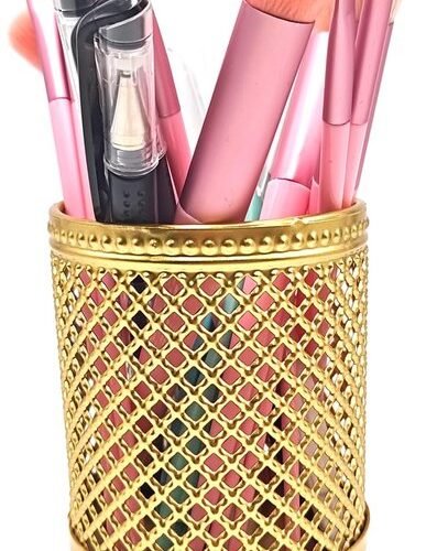 Ibenzoa® Ronde metalen pennenhouder voor efficiënt bureaugebruik en organisatie