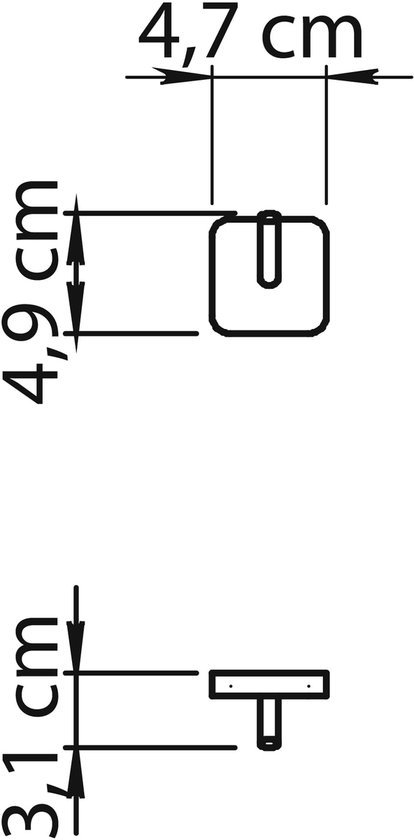 Ibenzoa® Set van twee stijlvolle wandhaken in grafietkleur voor kleding Ibenzoa® Set van twee stijlvolle wandhaken in grafietkleur voor kleding