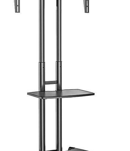 Unyqoos® Verstelbare tv-standaard met wieltjes voor schermen van 32 tot 70 inch
