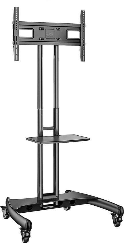Unyqoos® Verstelbare tv-standaard met wieltjes voor schermen van 32 tot 70 inch