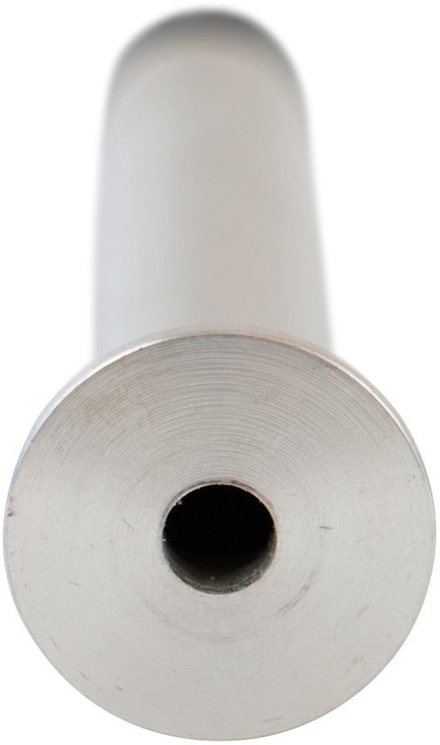 Unyqoos® Roestvrijstalen wanddeurstopper met rubberen buffer en bevestigingsmateriaal