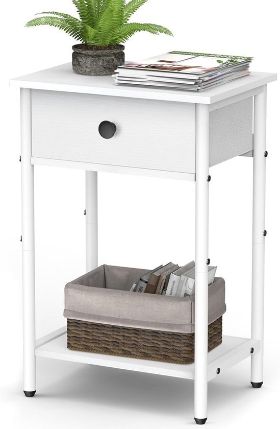 Unyqoos® Moderne multifunctionele bijzettafel met lade voor elke kamer in huis