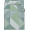 Ibenzoa® Geometrisch dekbedovertrek met kussensloop van 100% katoen