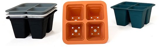 Unyqoos® Opvouwbare siliconen kweektrays met drainage voor planten en tuinieren