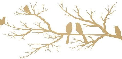 Ibenzoa® metalen wanddecoratie met en voor