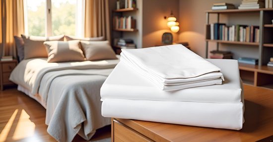 Ibenzoa® Veelzijdig katoenen laken 150x250 cm voor bed, tafel of zomer gebruik