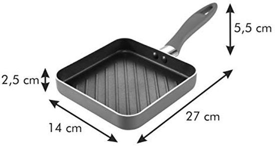 Ibenzoa® Compacte grillpan voor perfect gegrilde gerechten in elke keuken