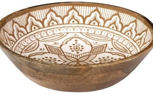 Ibenzoa® Stijlvolle en moderne terracotta saladeschaal voor veelzijdig gebruik