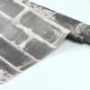 Ibenzoa® Eenvoudig aan te brengen grijs 3D-baksteenbehang voor sfeervolle muren