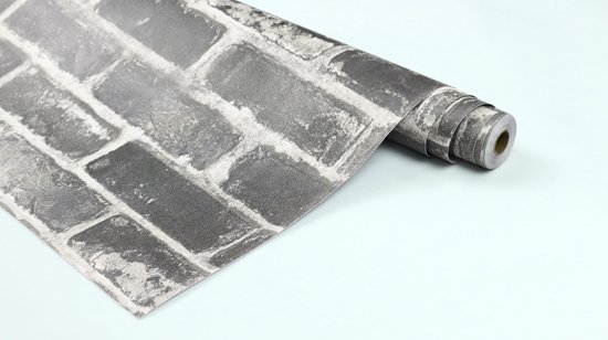 Ibenzoa® Eenvoudig aan te brengen grijs 3D-baksteenbehang voor sfeervolle muren