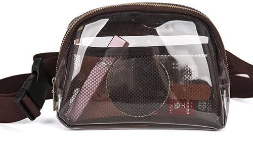 Ibenzoa® Transparante schoudertas met verstelbare riem voor evenementen en dagelijks gebruik