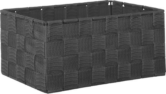 Ibenzoa® Stijlvolle set van drie vierkante opbergmanden in rotanlook zonder deksel
