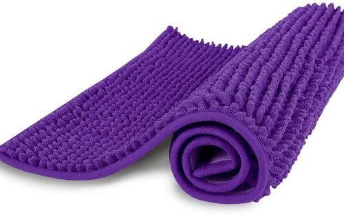 Ibenzoa® Grote antislip badmat lila 60x90 cm voor veilig en comfortabel baden