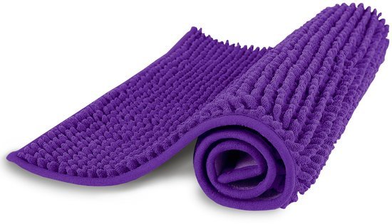 Ibenzoa® Grote antislip badmat lila 60x90 cm voor veilig en comfortabel baden