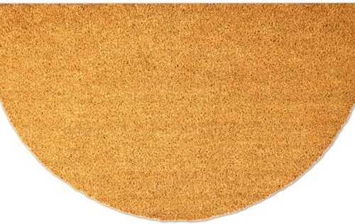 Ibenzoa® Elegante halfronde kokosdeurmat voor binnen en buiten gebruik