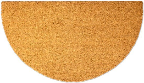 Ibenzoa® Elegante halfronde kokosdeurmat voor binnen en buiten gebruik