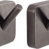 Ibenzoa® Set van twee stijlvolle wandhaken in grafietkleur voor kleding Ibenzoa® Set van twee stijlvolle wandhaken in grafietkleur voor kleding