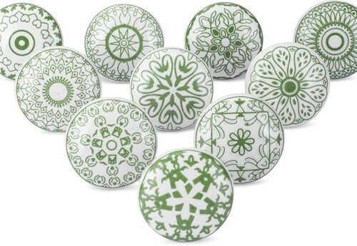 Unyqoos® Handgemaakte keramische knoppen set voor decoratieve meubelupgrades