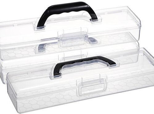 Ibenzoa® Driedelige set opbergdozen voor penselen en schrijfgerei met deksel