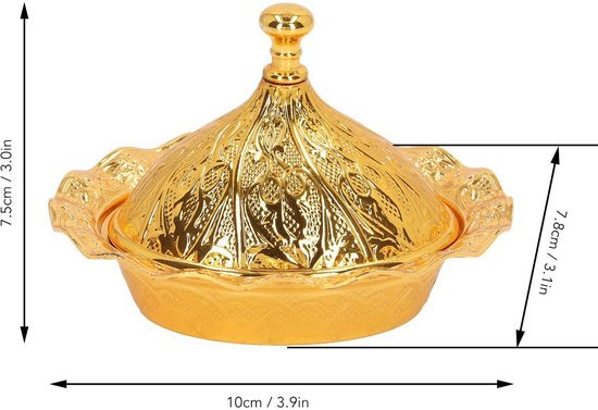 Ibenzoa® Elegante gouden suikerpot met deksel en lepel voor diverse toepassingen