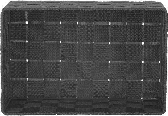 Ibenzoa® Stijlvolle set van drie vierkante opbergmanden in rotanlook zonder deksel