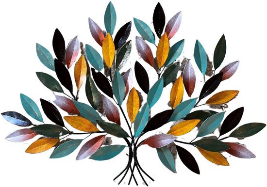 Ibenzoa® Stijlvolle metalen wanddecoratie met en