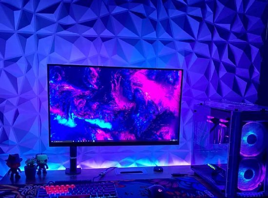 Ibenzoa® Set van 25 waterdichte 3D-wandpanelen met diamantstructuur voor interieurdecoratie Ibenzoa® Set van 25 waterdichte 3D-wandpanelen met diamantstructuur voor interieurdecoratie