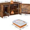 Ibenzoa® Stijlvolle multifunctionele kattenkast met ruime opslag en ventilatie Ibenzoa® Stijlvolle multifunctionele kattenkast met ruime opslag en ventilatie