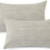 Ibenzoa® Set van 2 moderne linnen kussenhoezen voor bank en slaapkamer decoratie