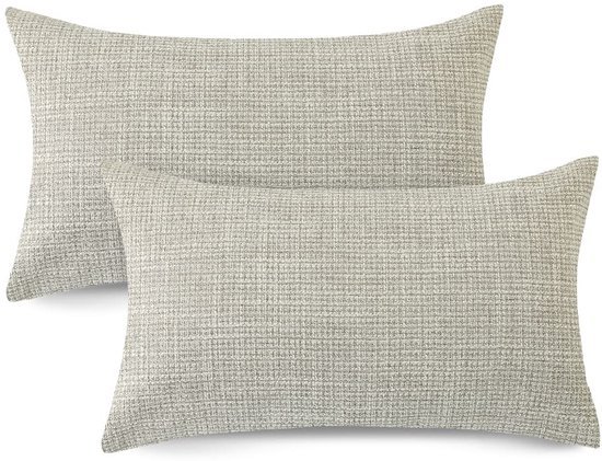 Ibenzoa® Set van 2 moderne linnen kussenhoezen voor bank en slaapkamer decoratie