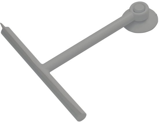 Ibenzoa® Taupe douchewisser met zuignap en rubberen afwerking voor glasreiniging Ibenzoa® Taupe douchewisser met zuignap en rubberen afwerking voor glasreiniging