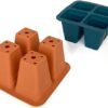 Unyqoos® Opvouwbare siliconen kweektrays met drainage voor planten en tuinieren