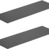Ibenzoa® Set van twee metalen wandplanken voor stijlvolle en functionele opbergruimte