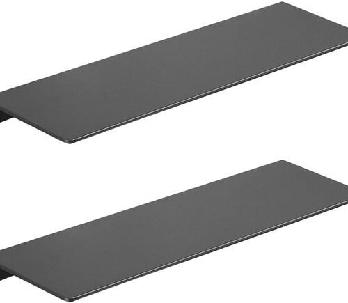 Ibenzoa® Set van twee metalen wandplanken voor stijlvolle en functionele opbergruimte