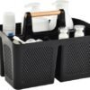 Ibenzoa® Ruime en Draagbare Organizer Mand met Handvat voor Badkamer en Meer