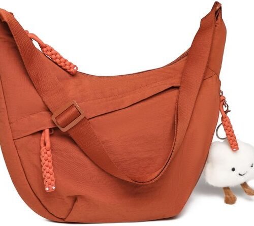 Ibenzoa® Stijlvolle en veelzijdige schoudertas in halve maanvorm voor dames