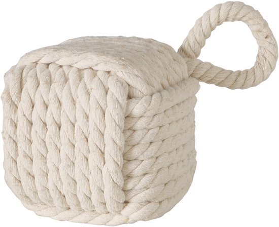 Ibenzoa® Zwaar gebreide deurstopper met lus voor diverse toepassingen binnenshuis