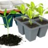 Unyqoos® Opvouwbare siliconen kweektrays met drainage voor planten en tuinieren