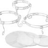 Ibenzoa® Elegant 3-laags Metalen Taartplateau Set voor Diverse Gebakspresentaties