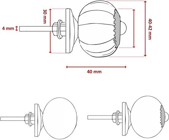Ibenzoa® Set van 8 handgeschilderde keramische knoppen met vogelontwerpen voor meubels