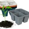Unyqoos® Opvouwbare siliconen kweektrays met drainage voor planten en tuinieren