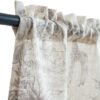 Ibenzoa® Elegante halftransparante gordijnen met Toile de Jouy print voor kleine ramen