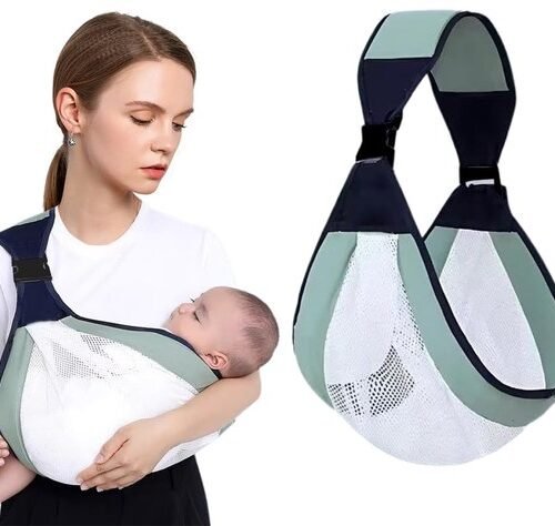 Ibenzoa® Verstelbare en ergonomische babydraagdoek voor comfortabel dragen