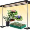 Ibenzoa® Verstelbare LED Kweeklamp Stand met Timer voor Binnenplanten