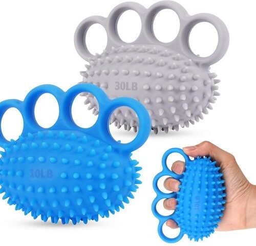 Ibenzoa® Set van twee stressballen voor hand- en vingertraining en stressverlichting