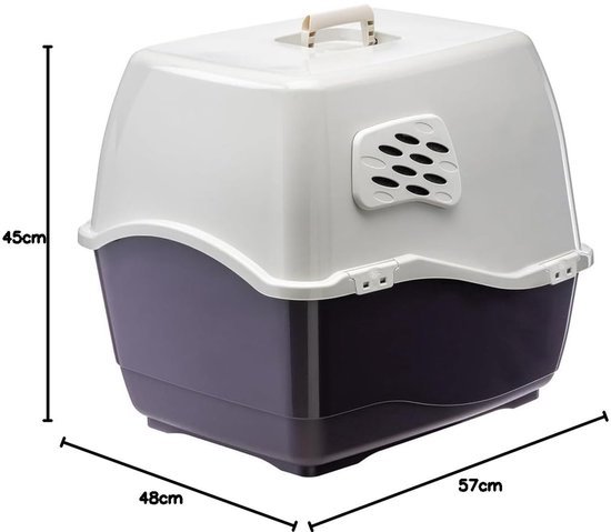 Ibenzoa® Ruime kattenbak met deksel en geurfilters voor grote katten Ibenzoa® Ruime kattenbak met deksel en geurfilters voor grote katten